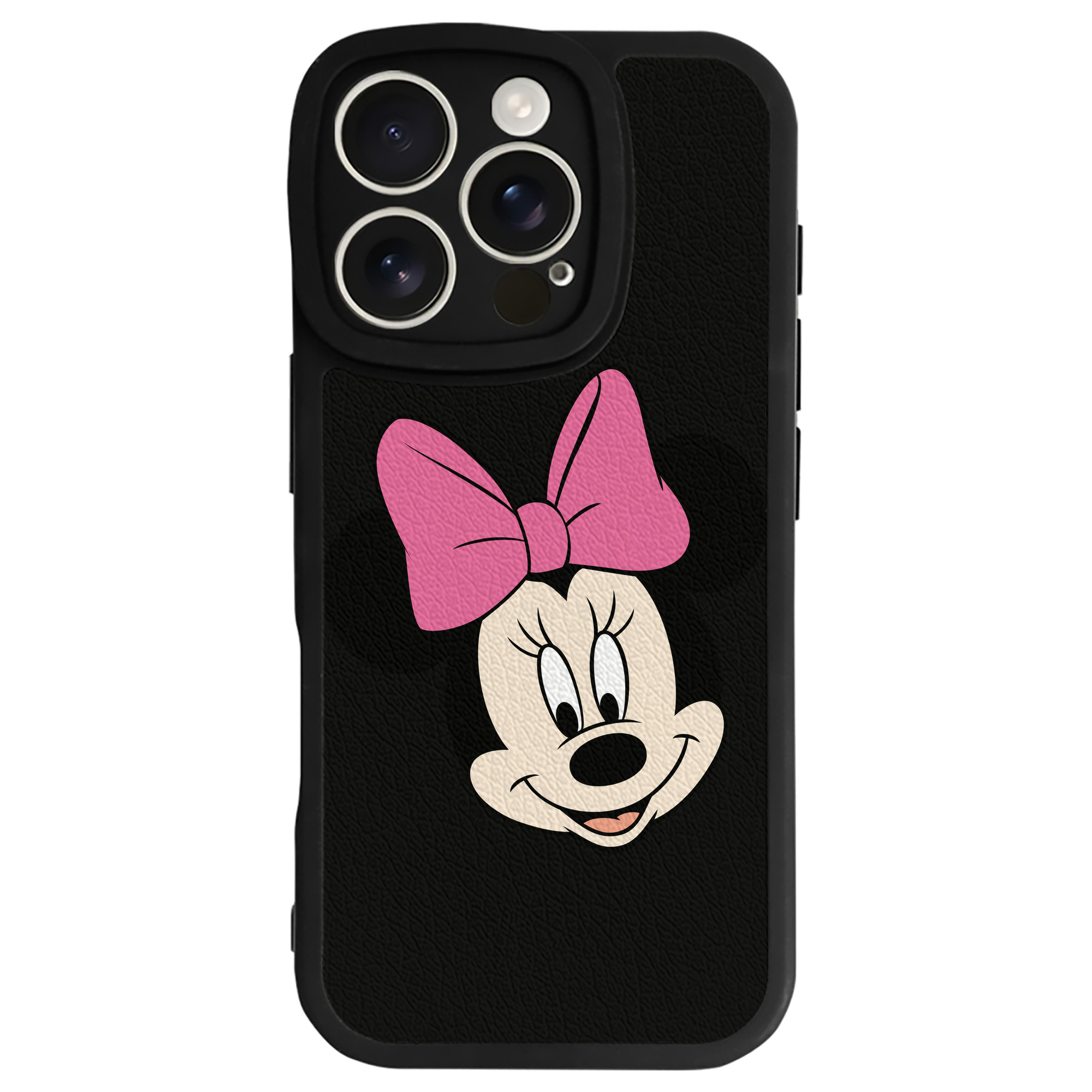 （画像用） ミッキーマウス Mickey Mouse 【iPhone 16シリーズ対応】シリコンスマホケース（レザー調） 材質：シリコン